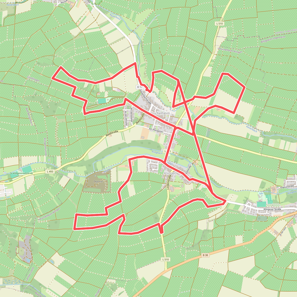 Weinrundwanderweg Heuchelheim-Klingen
