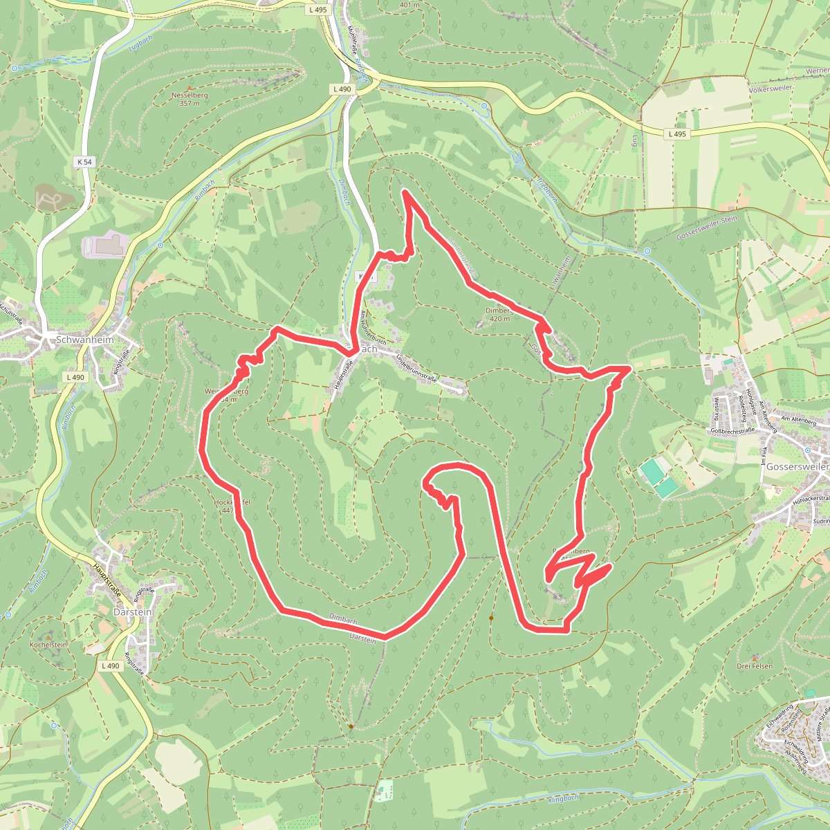 Dimbacher Buntsandstein-Höhenweg (Premium-Wanderweg)