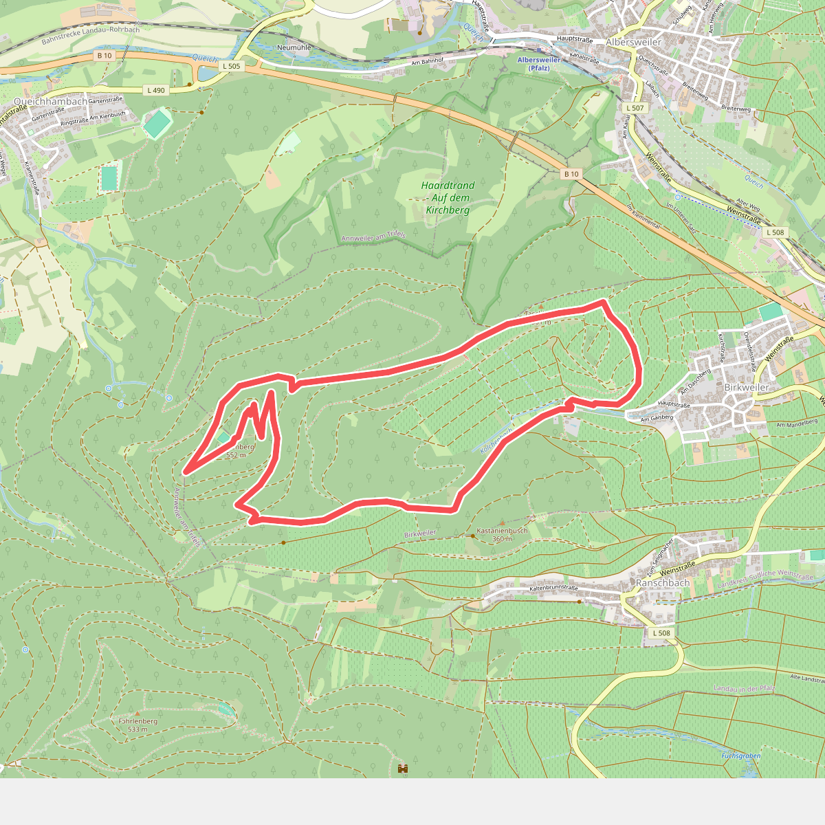 Birkweiler Rundwanderweg Hohenberg