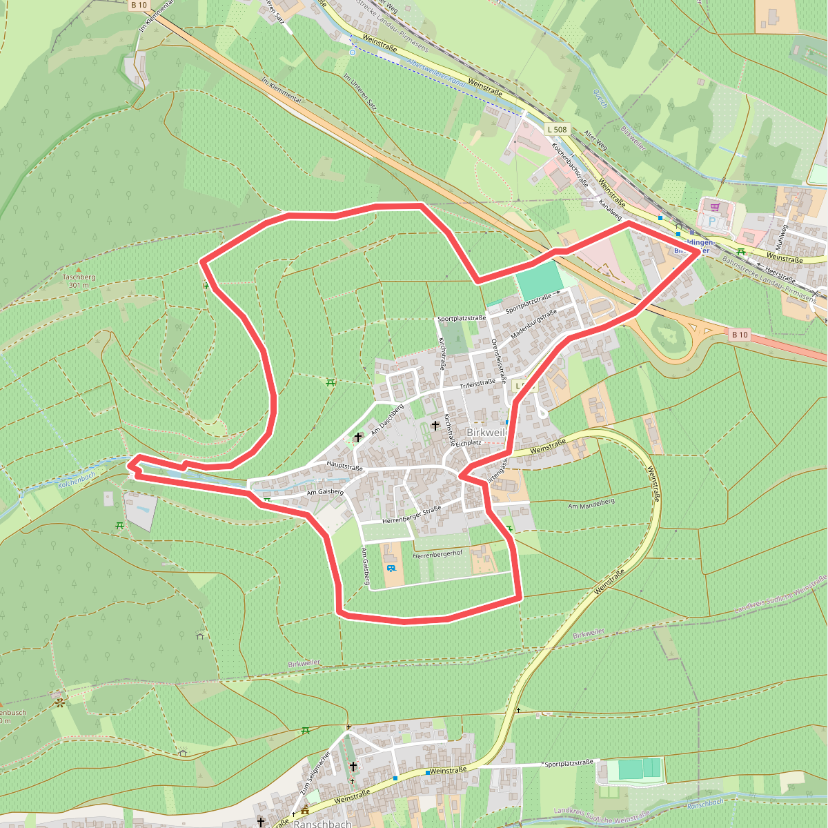Birkweiler Rundwanderweg Rund-ums-Dorf