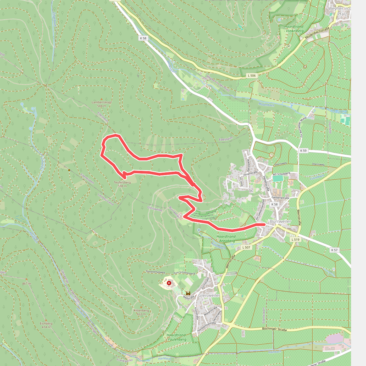 Burri-Rundweg (klein) Burrweiler