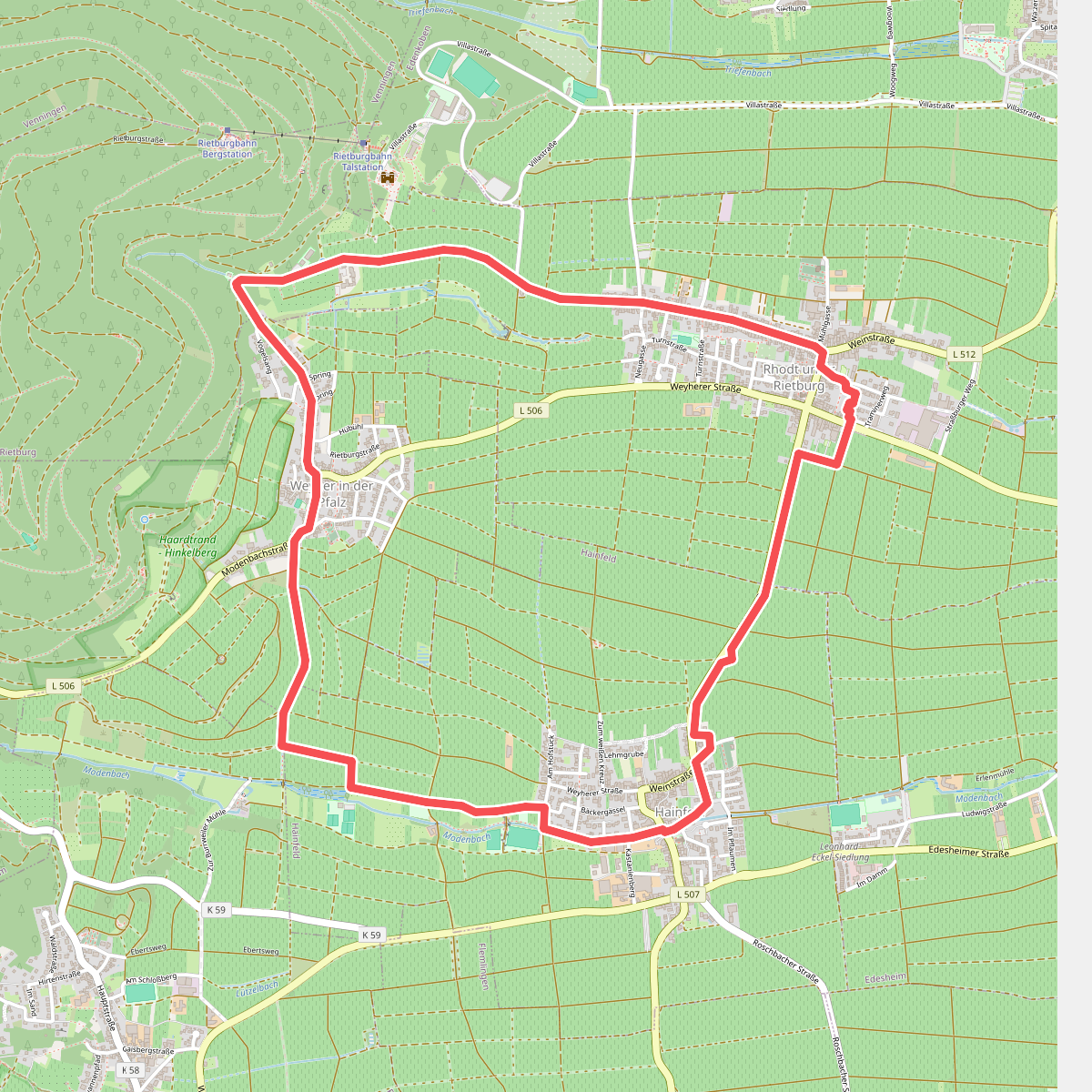 Pfälzer Mandelpfad Rundweg Rhodt 2