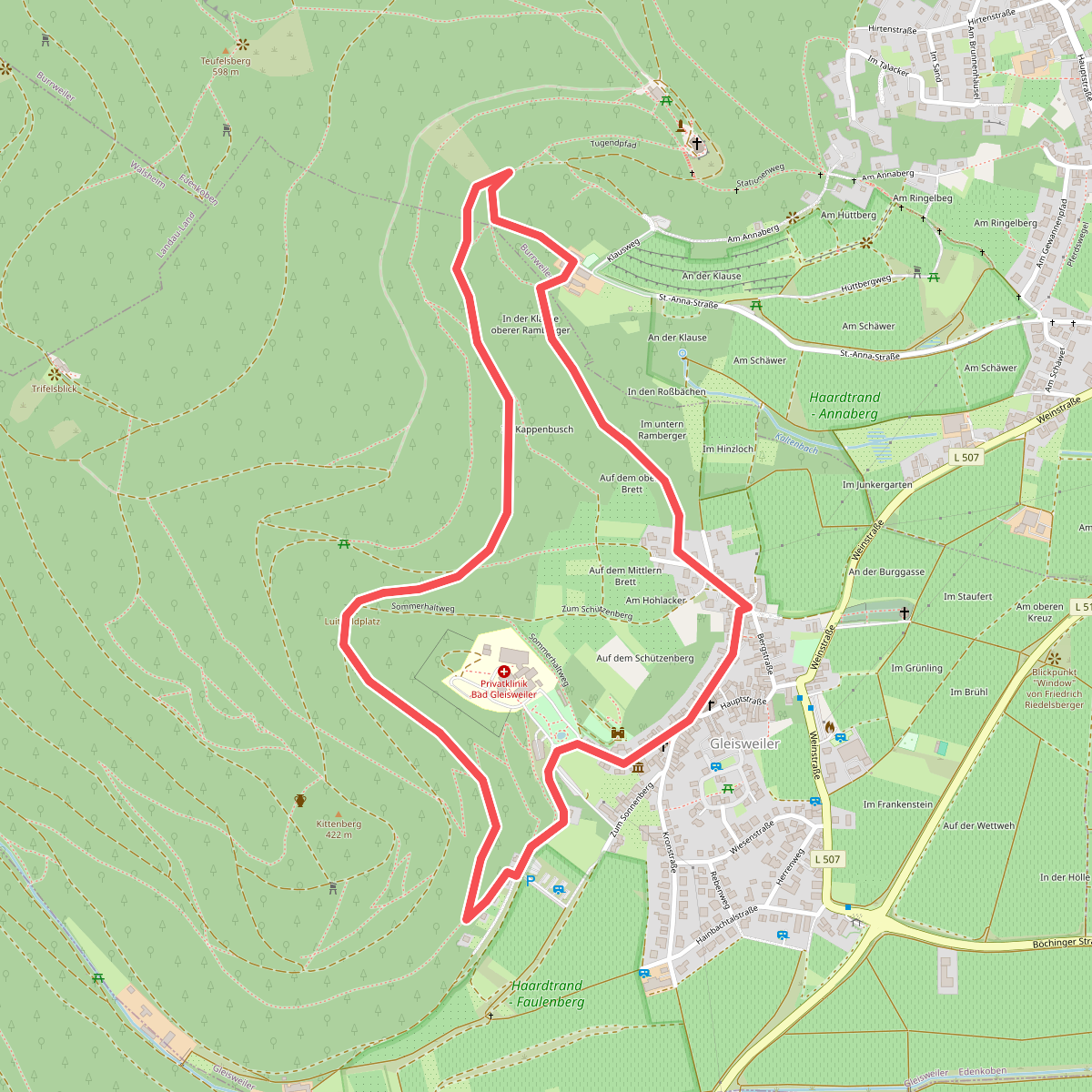 Pilzweg Gleisweiler