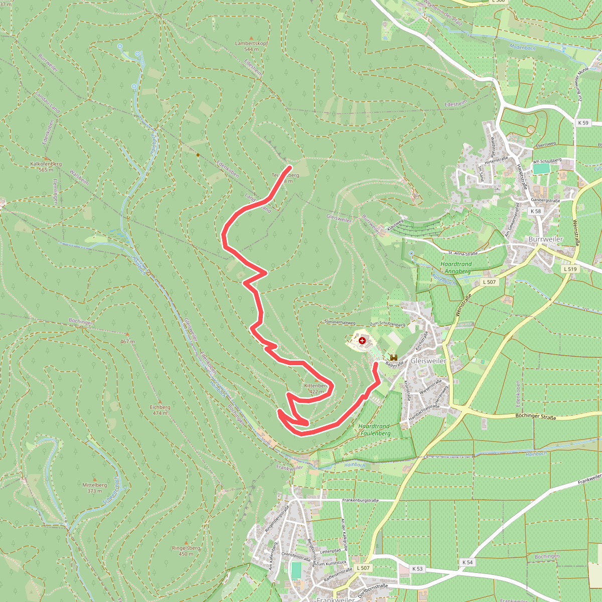 Trifelsblickweg Gleisweiler