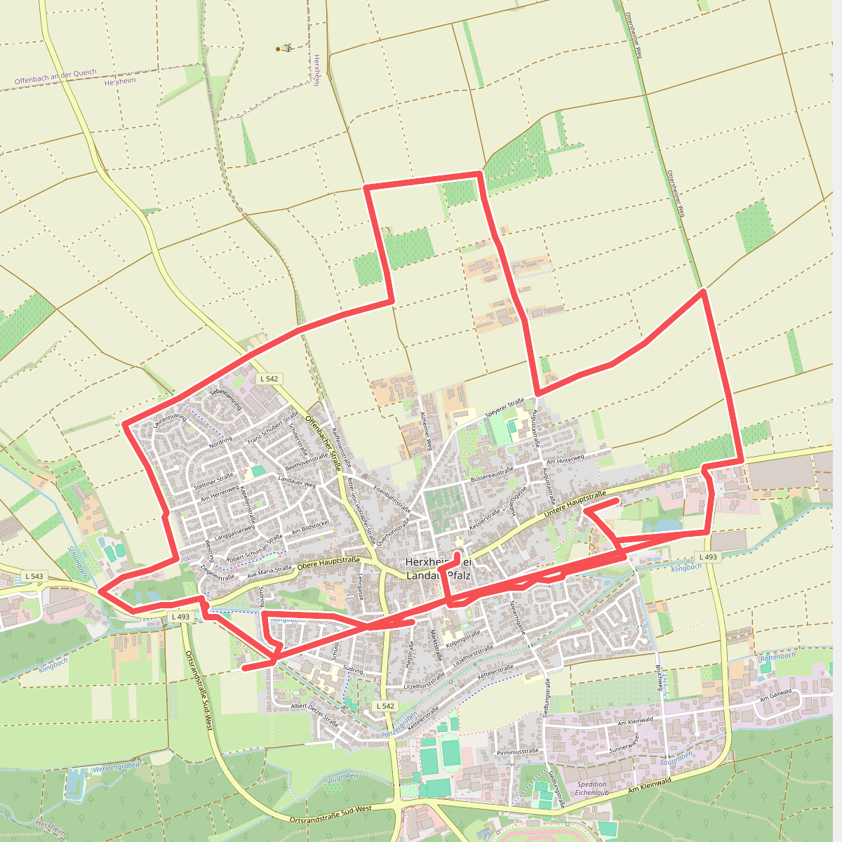 Kapellen-Rundwanderweg Herxheim bei Landau