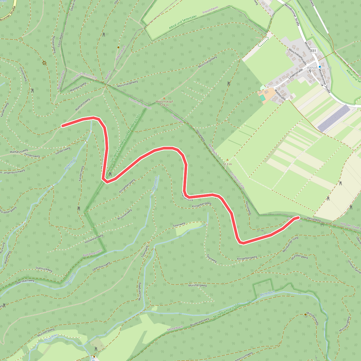 Alte Landesgrenze - Wallfahrtsweg