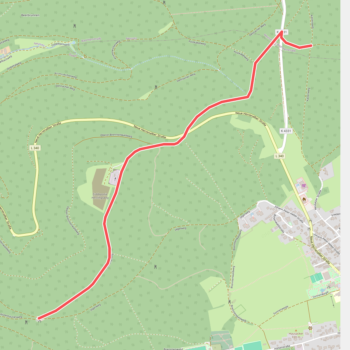 Katzenweg - Brenntenwald Hütte