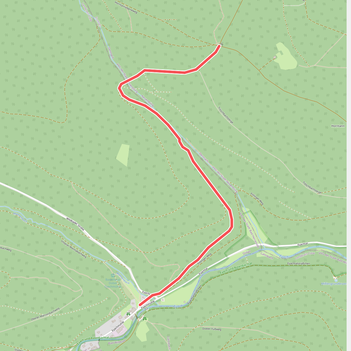 Eyachmühle - Schwabhauser Hütte