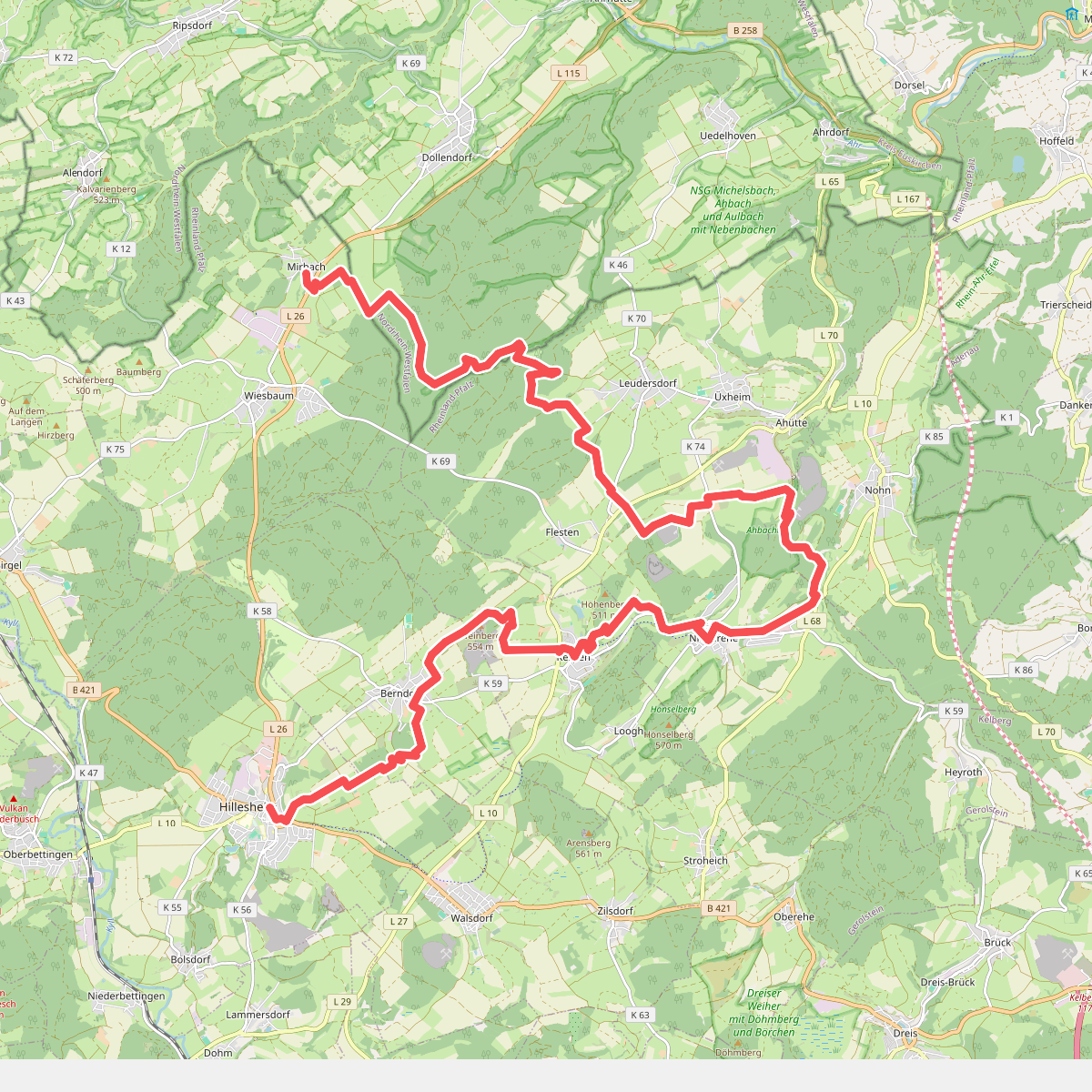 Mirbach - Hillesheim · Eifelsteig etappe 8