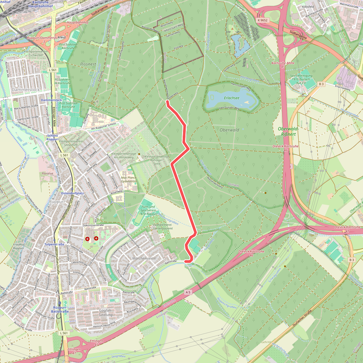 Holderweg - Battstraße