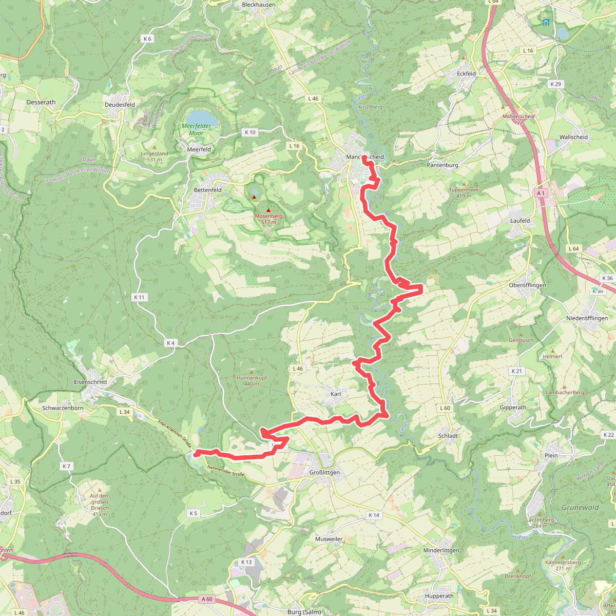 Manderscheid - Kloster Himmerod · Eifelsteig etappe 12