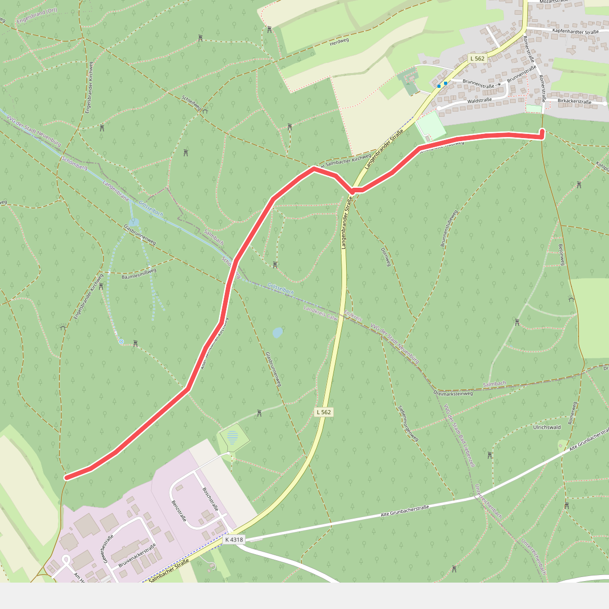 Salmbacher Kirchweg - Kohlplatte