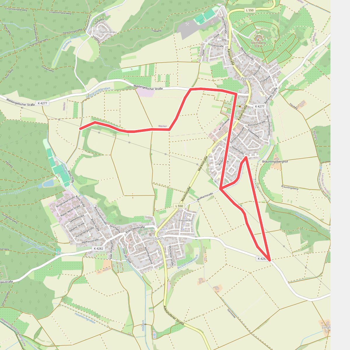 Rad- und Wanderweg Sinsheim Nr. 26