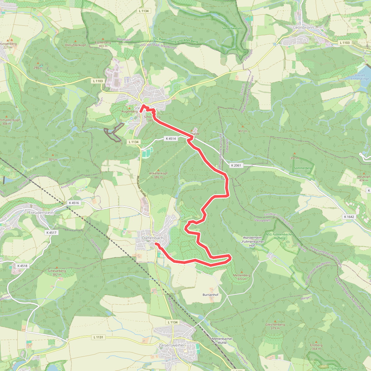 Stromberg-Route 1 Walk & Wein Krauchgau-Stromberg