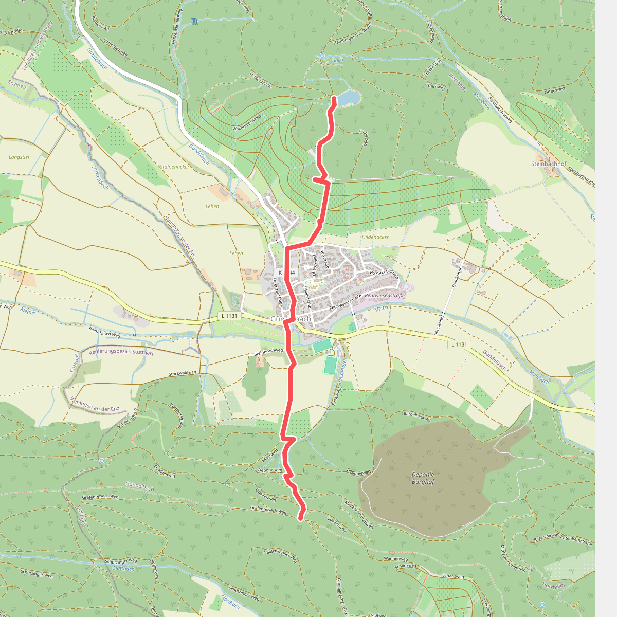 blaues Plus Gündelbach