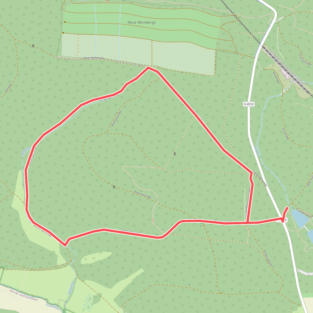 Illingen/Württemberg: Rundwanderweg Nr. 4