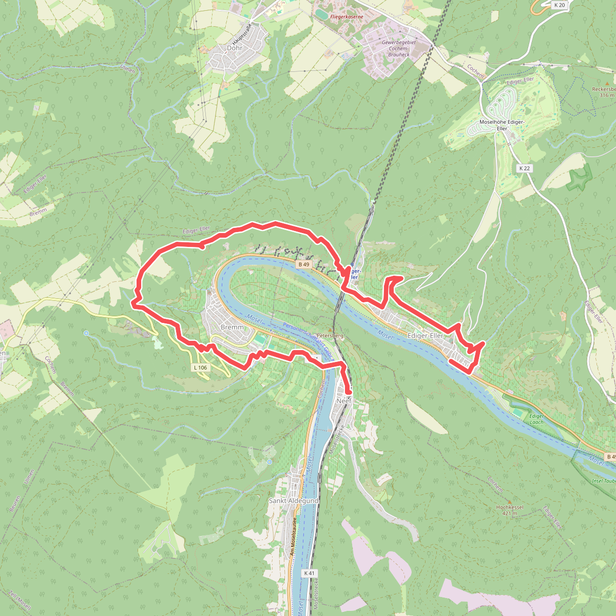 Neef - Ediger-Eller · Moselsteig etappe 16