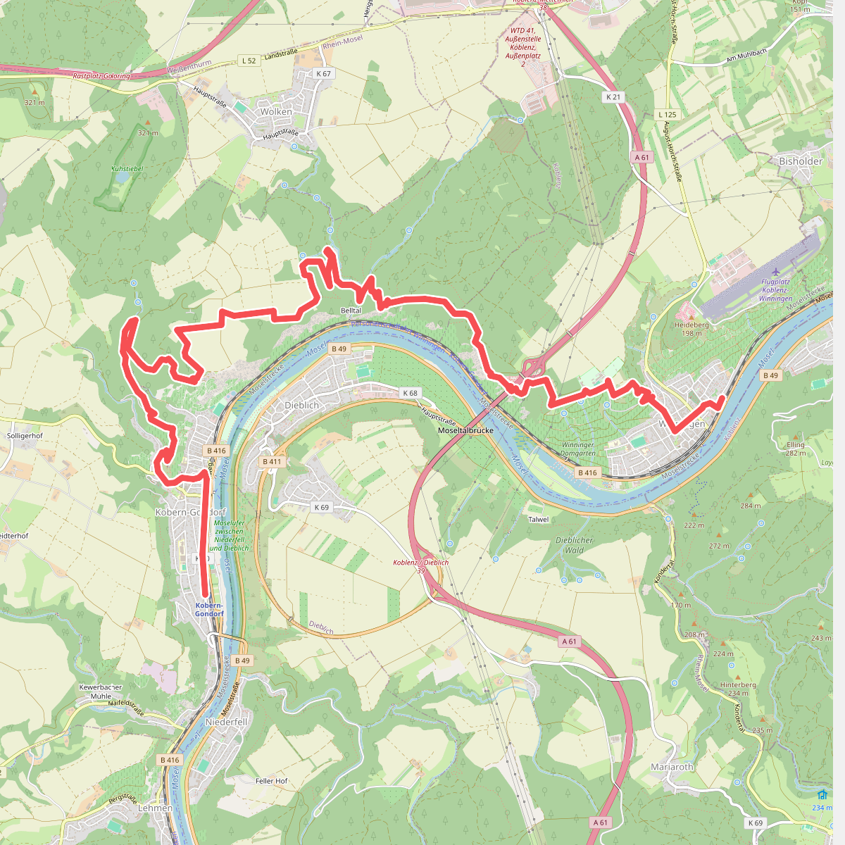 Kobern-Gondorf - Winningen · Moselsteig etappe 23