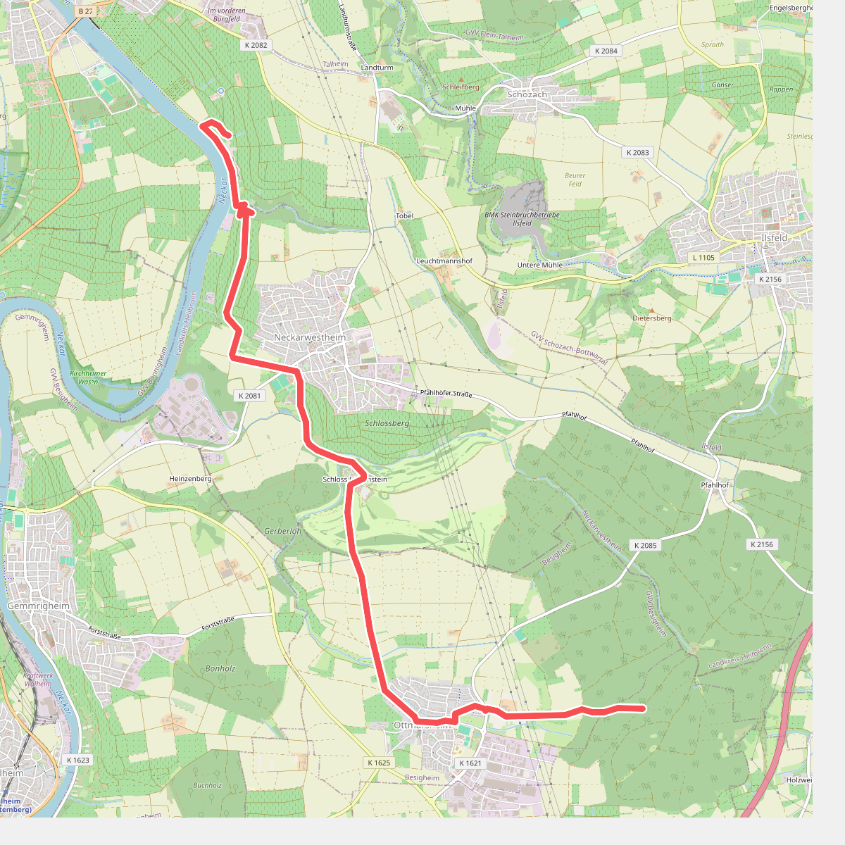 blauer Punkt Liebenstein - Ottmarsheim WWW