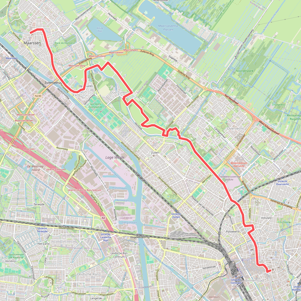Maarssen - Utrecht · Utrechtpad etappe 11