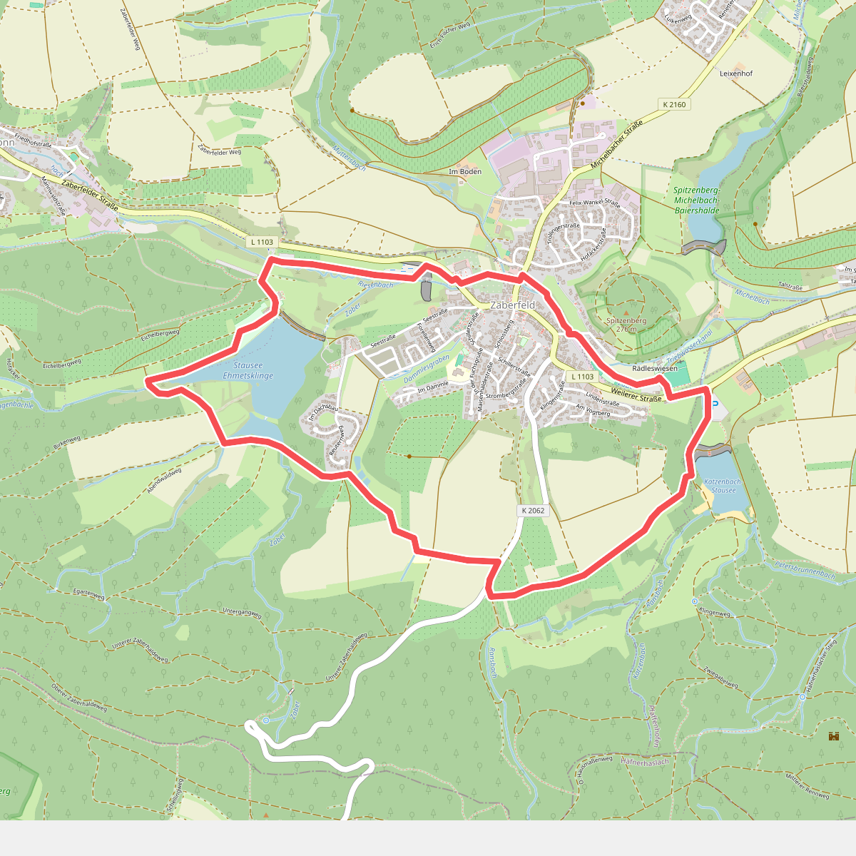 Seenweg in Zaberfeld