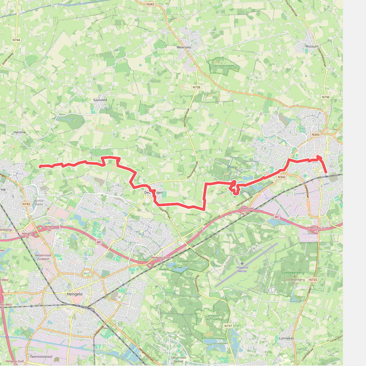 Oldenzaal - Borne · Marskramerpad etappe 2