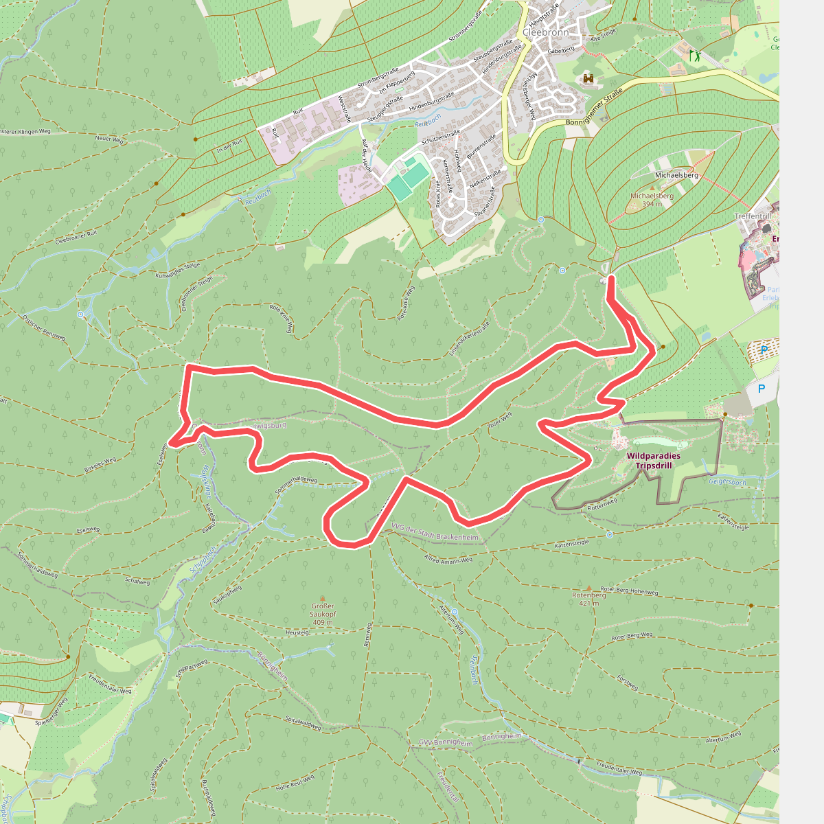 Z2 Berg. Wald. Wolf. - Wanderdreiklang Cleebronn
