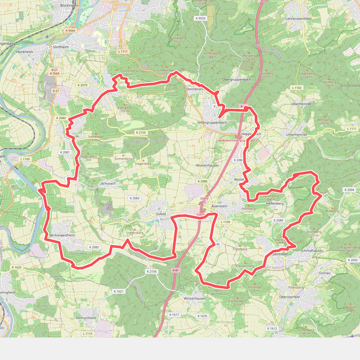 SB1 Schozachtaler Burgen-Wein-Wanderung