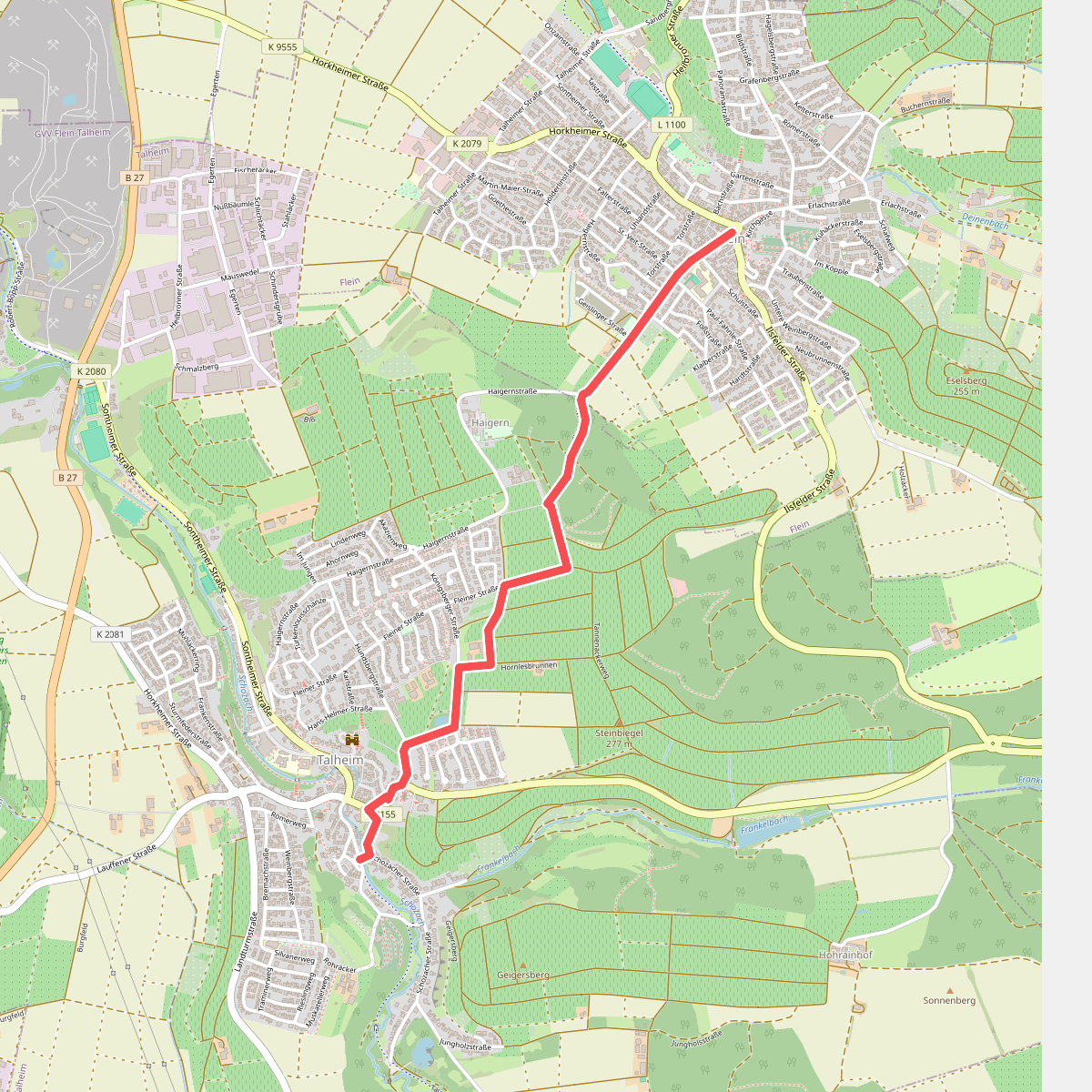 Roter Punkt, Talheim - Flein