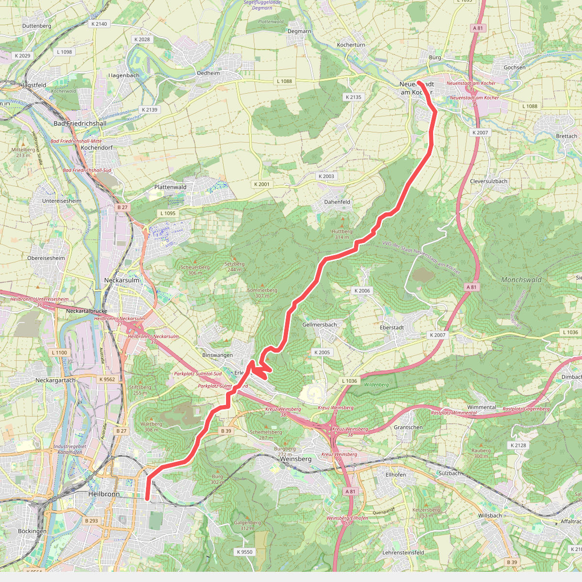 rotes Plus Heilbronn - Neuenstadt