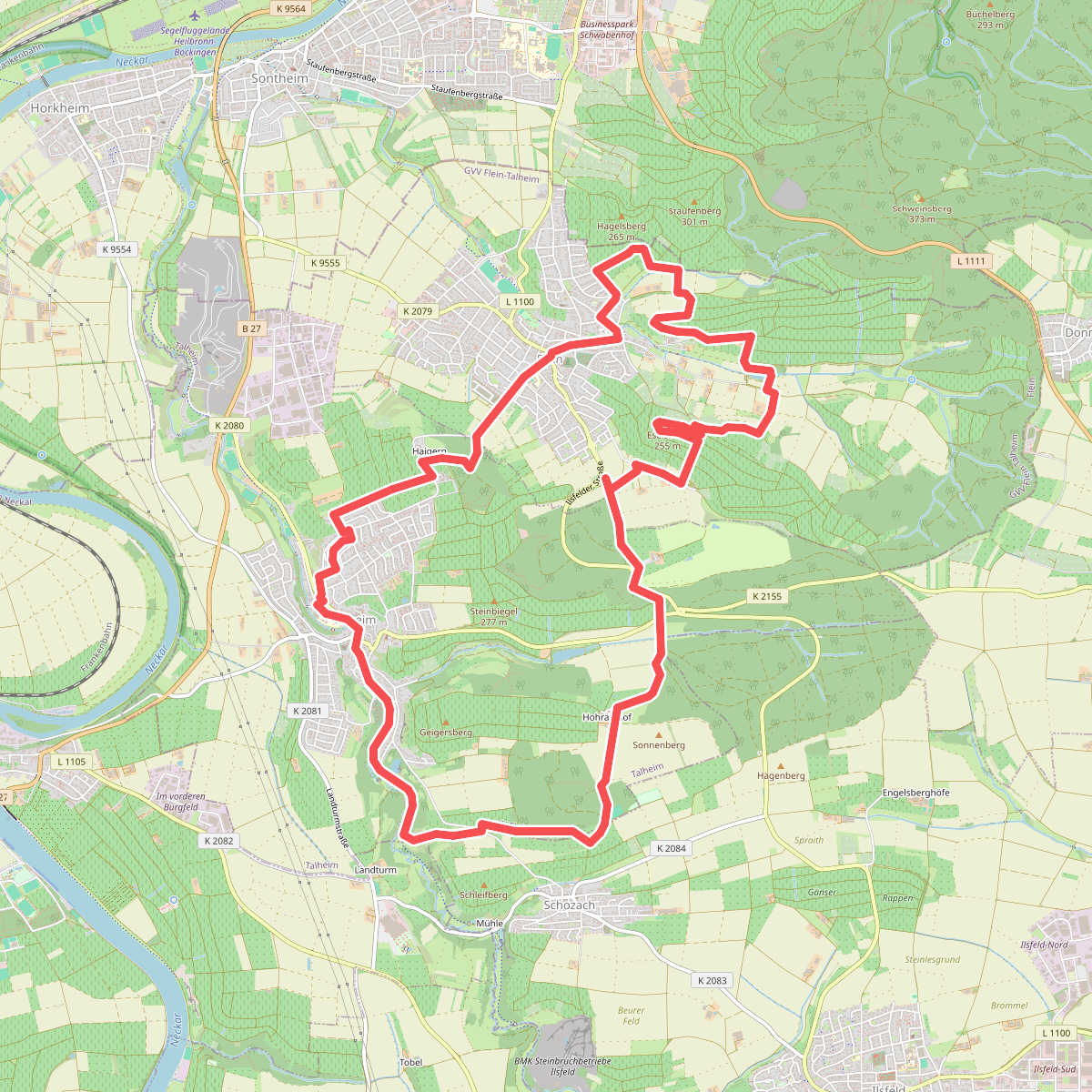 SB2 Vom Schozachtal zum Deinenbach - Weinwanderung