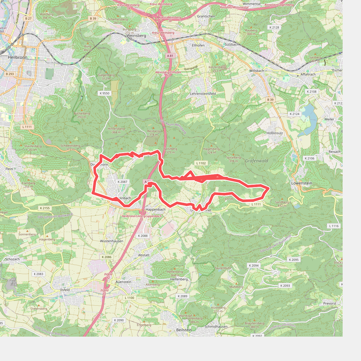 Untergruppenbach Rundwanderweg R