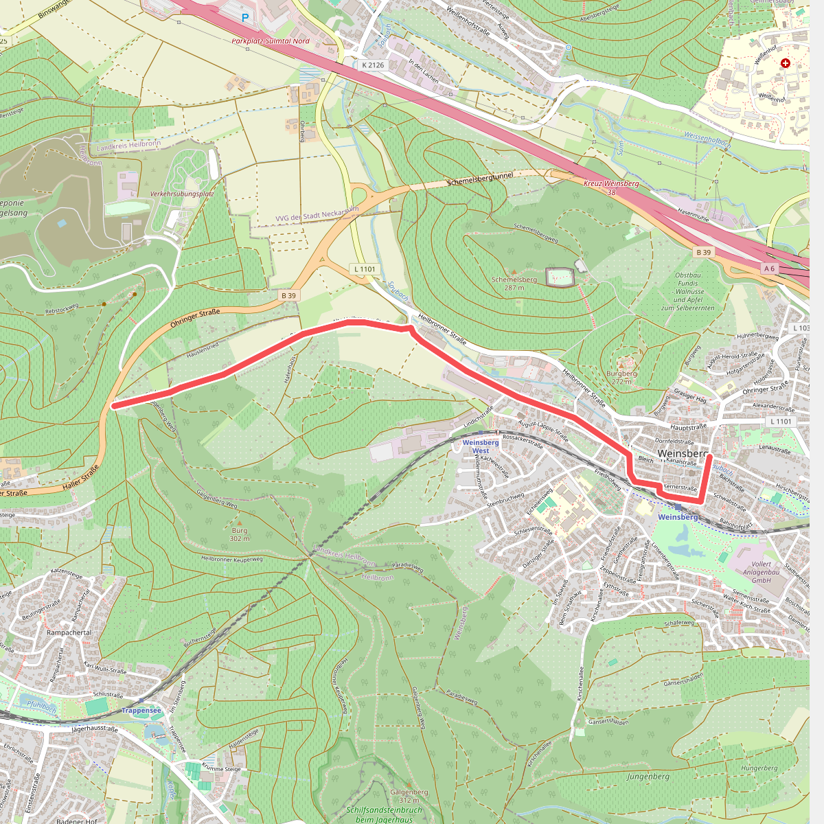 blaues Minus Weinsberg Ried