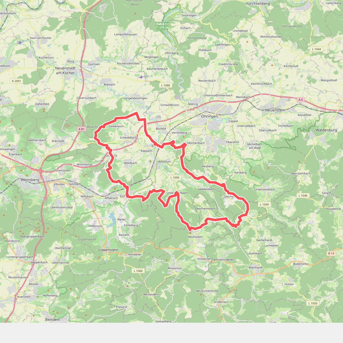 Rundwanderweg Brettachtal