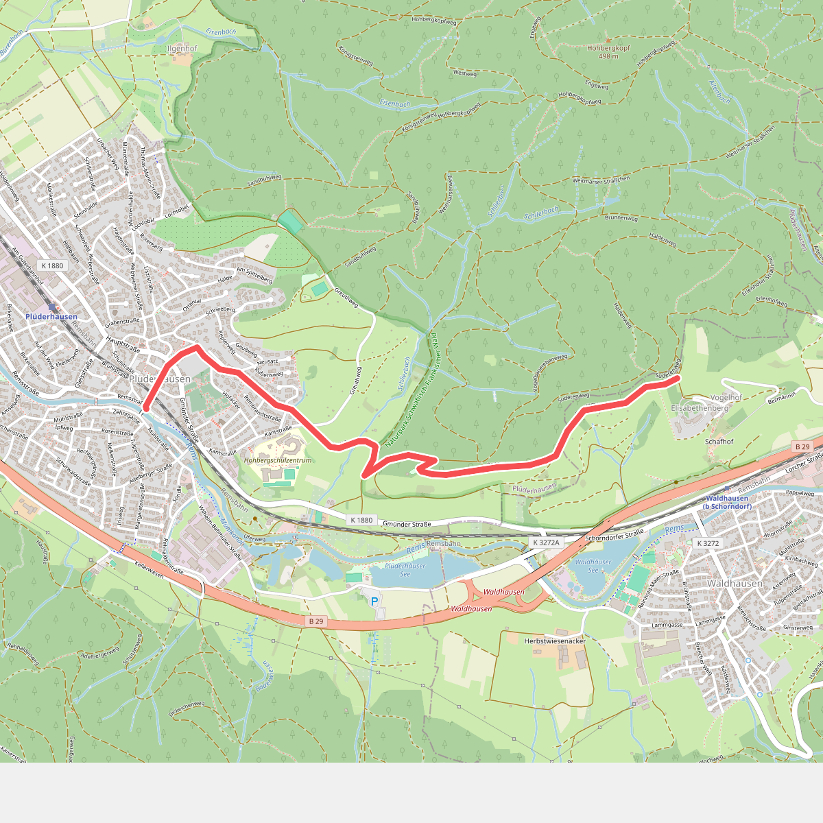 Plüderhausen - Burghalde - Elisabethenberg