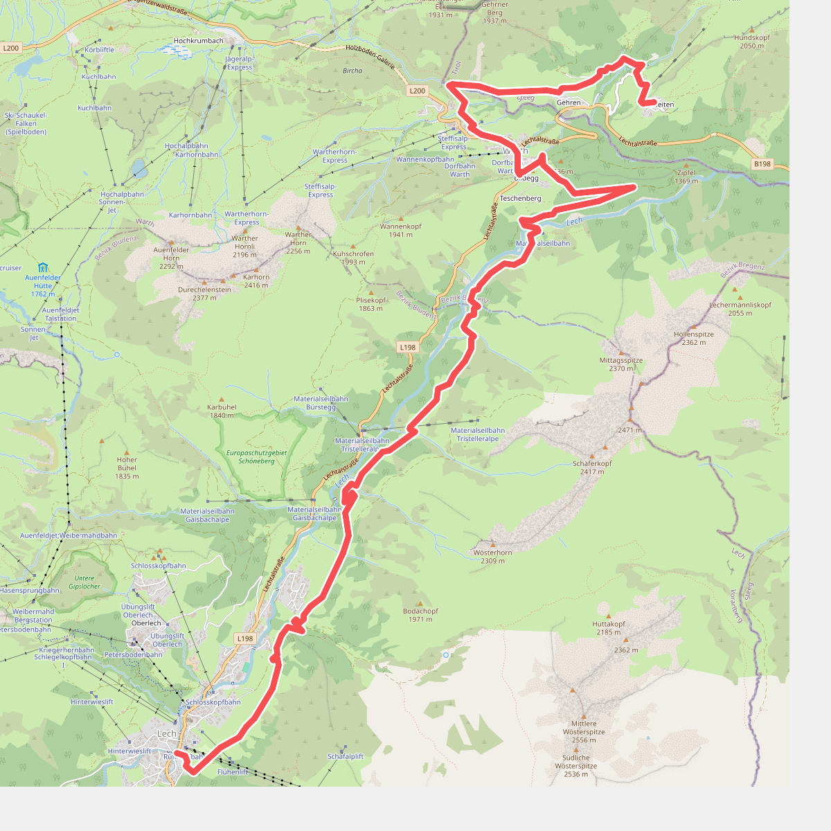 Lech - Lechleiten · Lechweg etappe 2