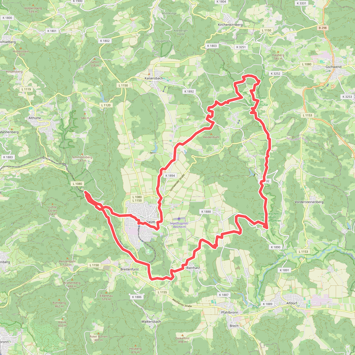 Mühlenwanderweg (Hauptwanderweg)