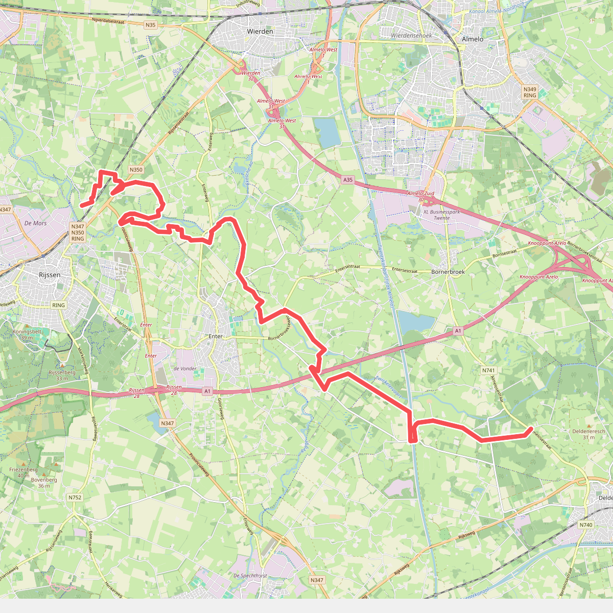 Delden - Rijssen · Marskramerpad etappe 4