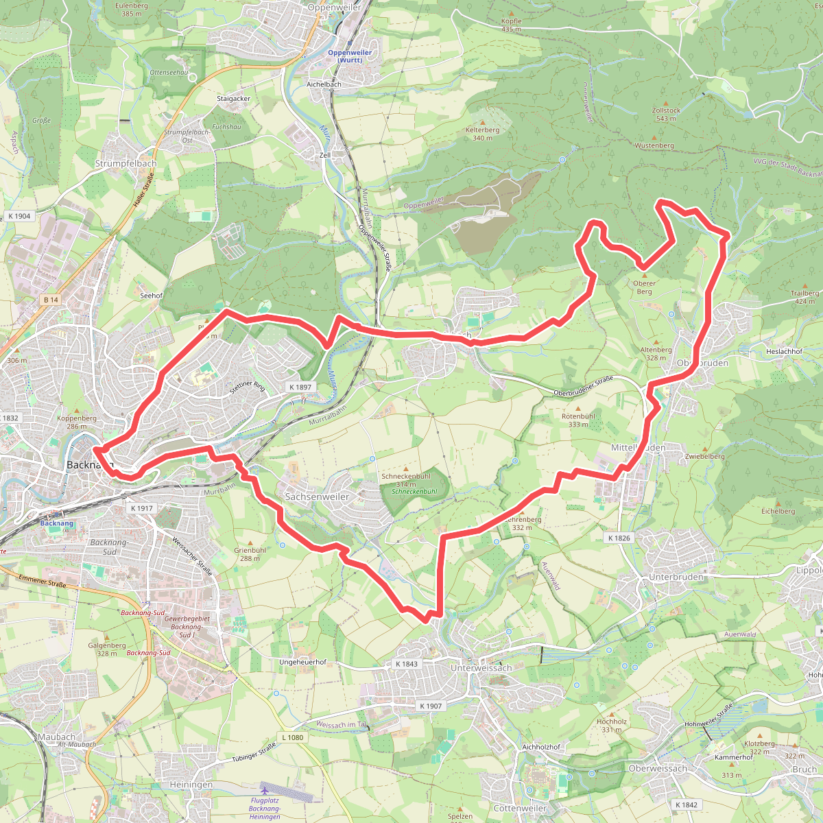 Backnang - Rundwanderweg 3
