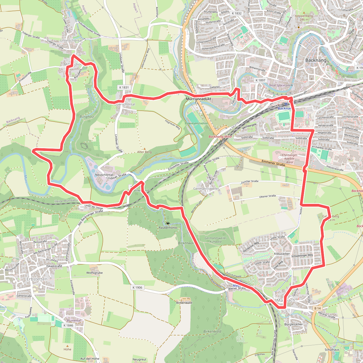 Backnang - Rundwanderweg 4