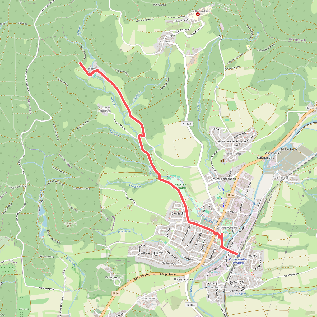 Nebenlinie des SAV (blaues Kreuz)