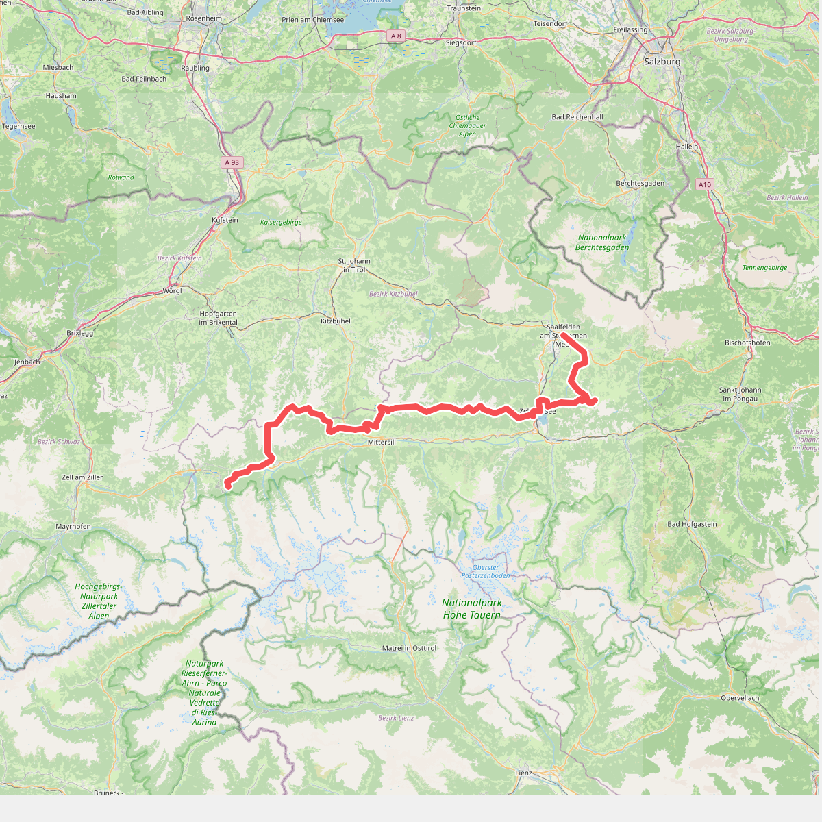 Pinzgauer Grasberge – Arnoweg · Arnoweg etappe 2