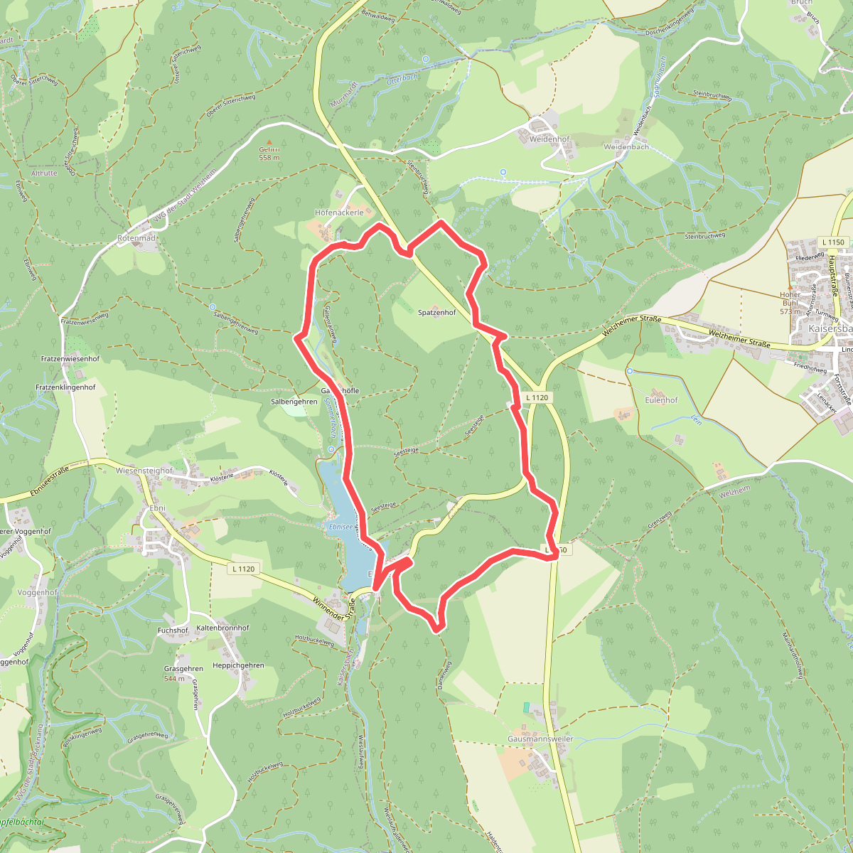 Idyllische Straße - Rundweg G