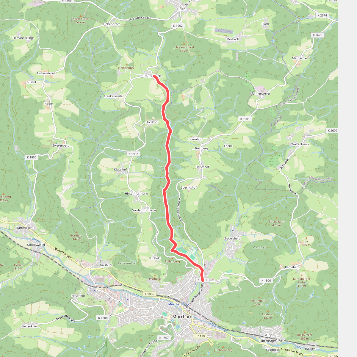 Nebenlinie des SAV (blaues Kreuz)