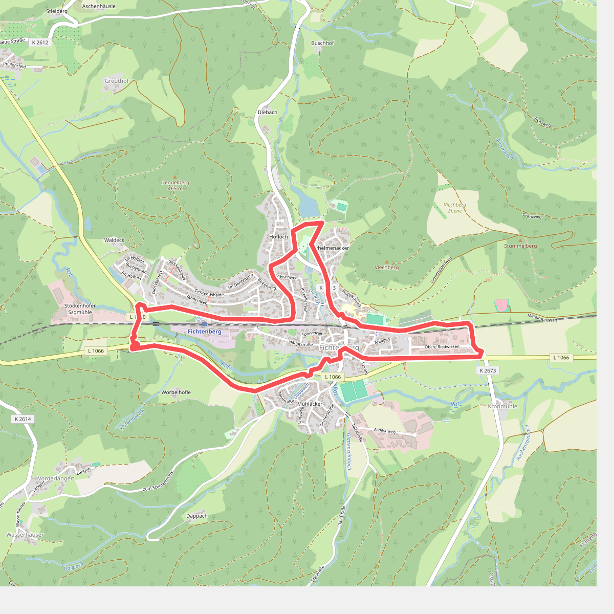 Fichtenberg rundherum