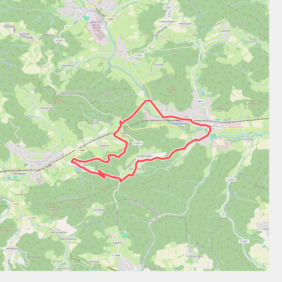 Fichtenberg Rundwanderweg 1