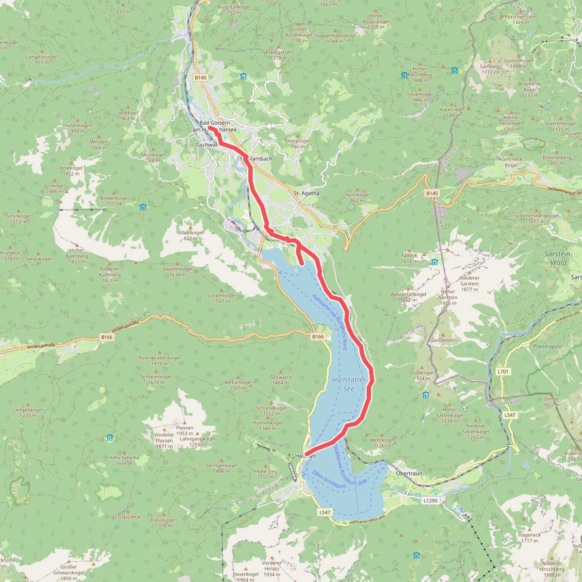 Hallstatt - Bad Goisern · Dachstein etappe 7