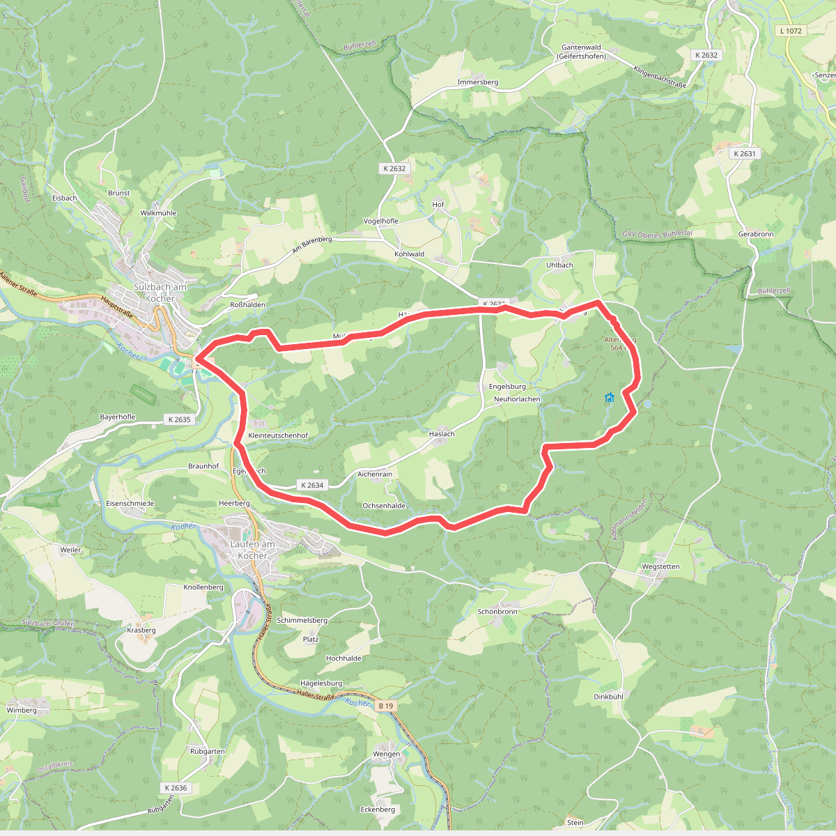 Sulzbach-Laufen - Rundwanderweg 2