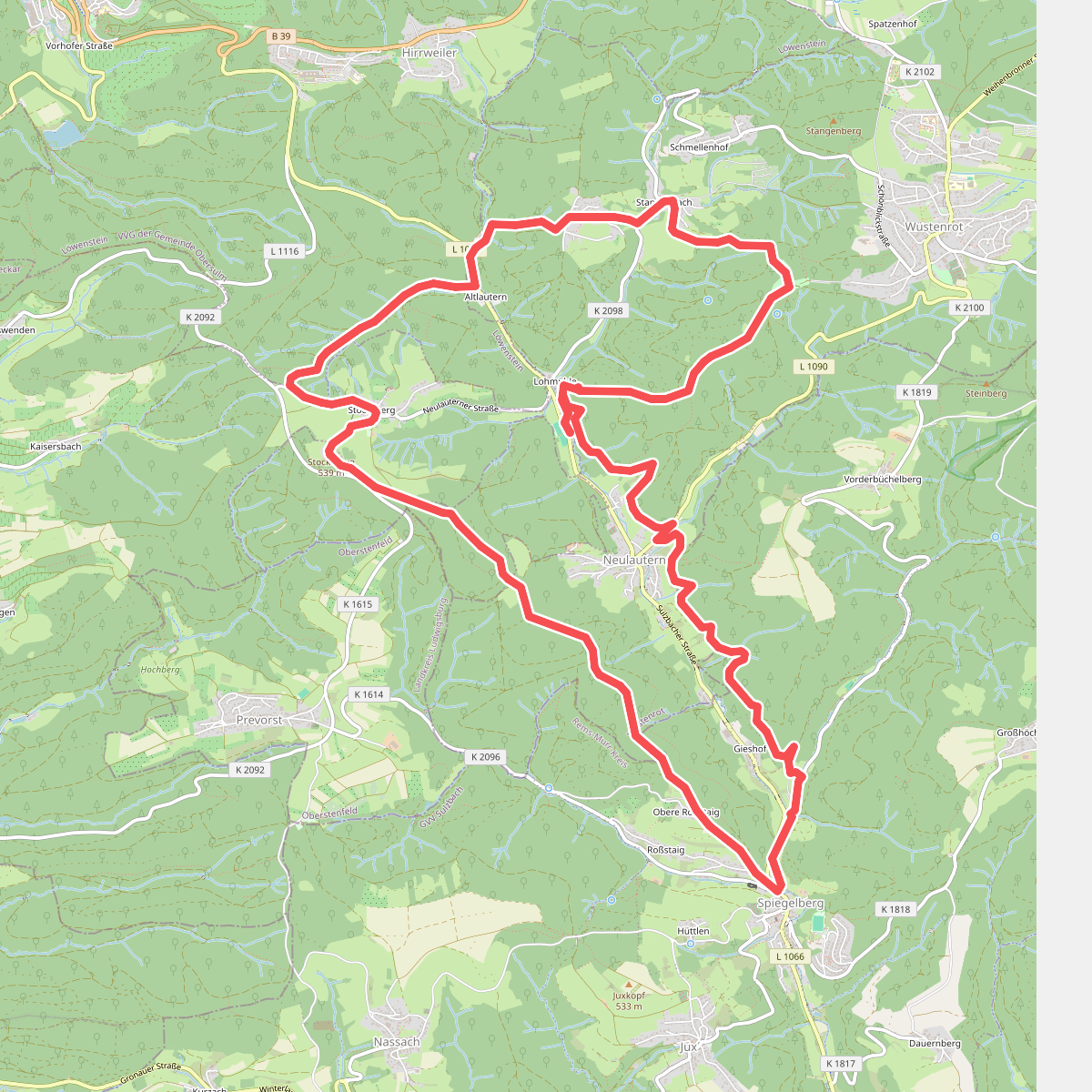 Wüstenrot - Rundwanderweg 1