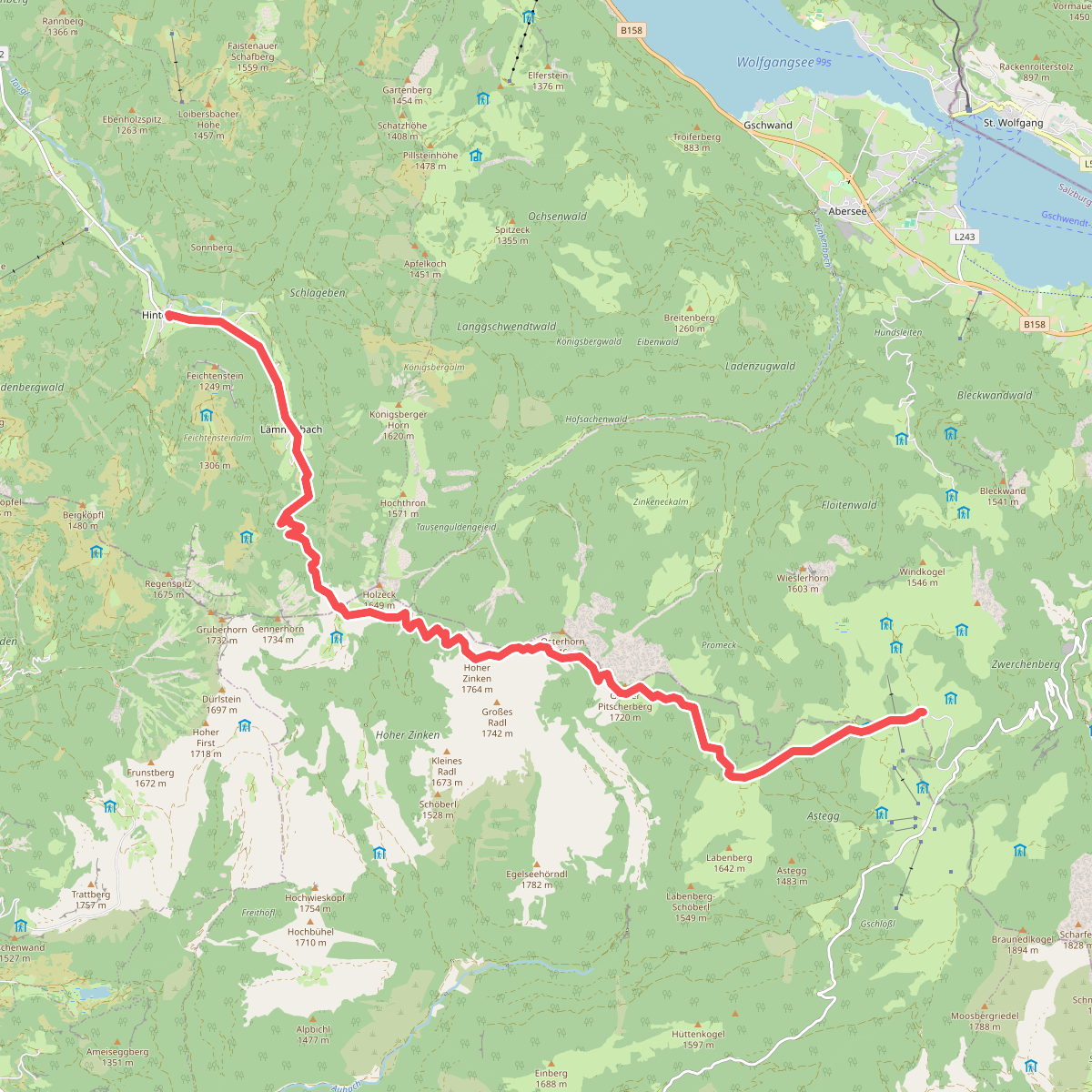 Hintersee - de Postalm · BergeSeen Trail etappe 7